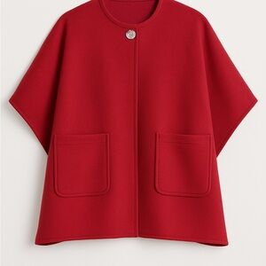 Talbots size XS/S Red Cape. NWT